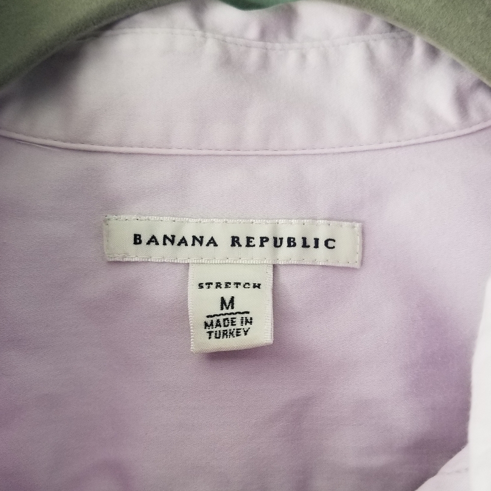 Banana Republic Lavender Button Down Shirt - Picture 2 of 5